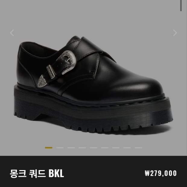 닥터마틴 몽크 쿼드 BKL