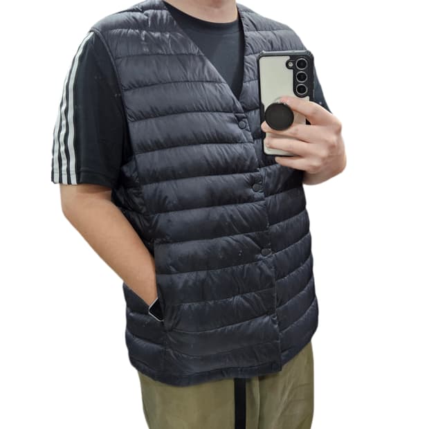 XL 105) 유니클로 오리털 경량 패딩조끼