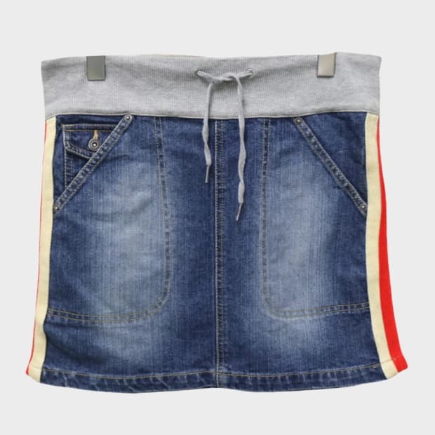 타미힐피거 데님 밴딩 스커트 63275