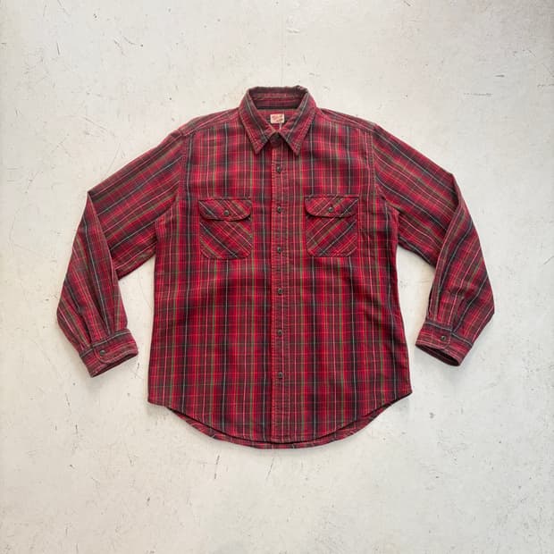 에드윈 빈티지 체크 플란넬 셔츠 L