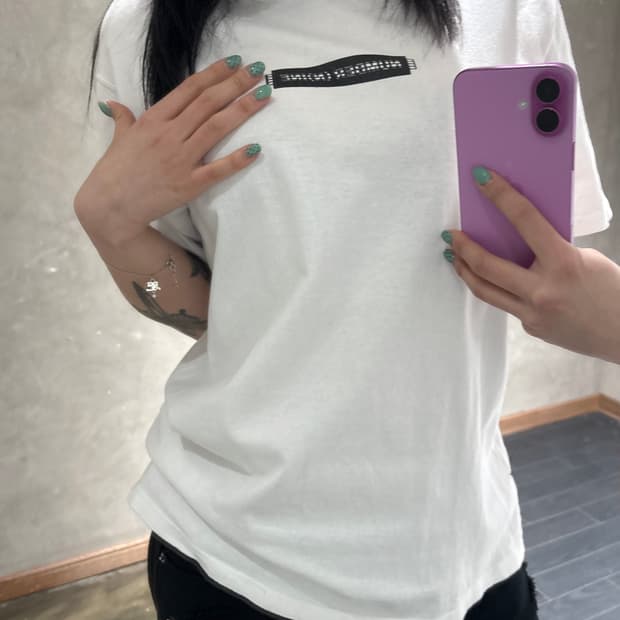 넘버나인 박스로고 티셔츠