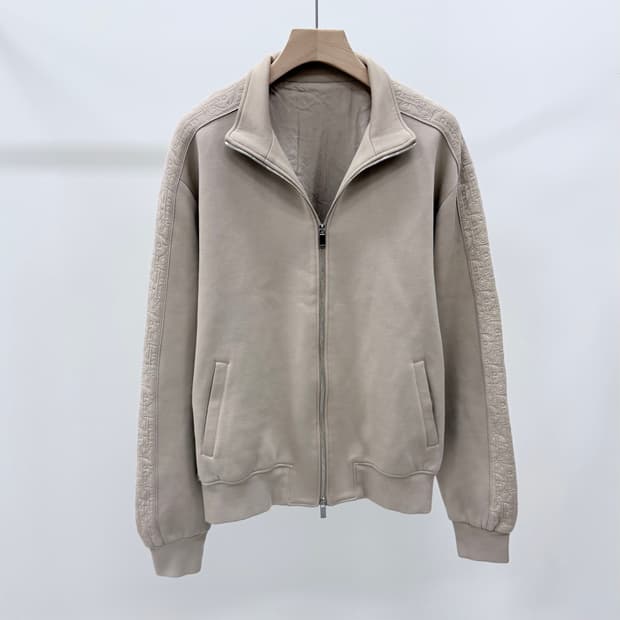 [A+급/3XL] 디올 오블리크 코튼 블렌드 집업 자켓 베이지
