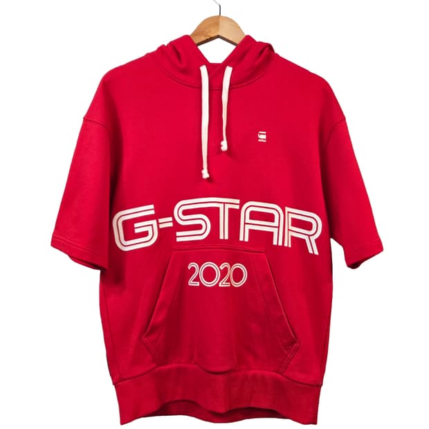 G-STAR RAW 반팔 후드티 레드 2020(S)