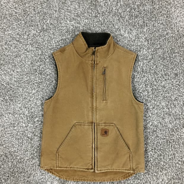칼하트 브라운 워크 베스트 조끼