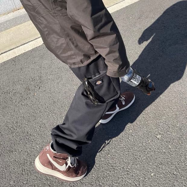 [2] haea 헤아 디키즈 리워크 더블니 워크 팬츠 블랙