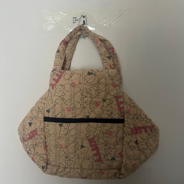 고양이 미니 퀼팅백 