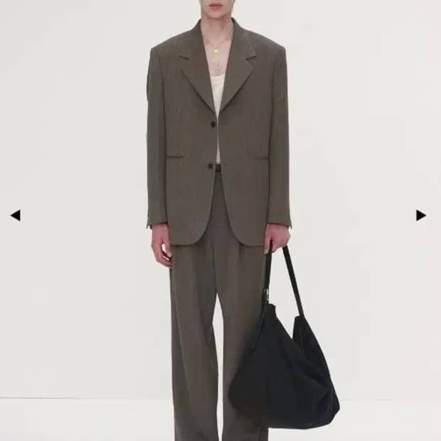 [30]토니웩 라이트 울 플리츠 와이드 트라우저 베이지 토프