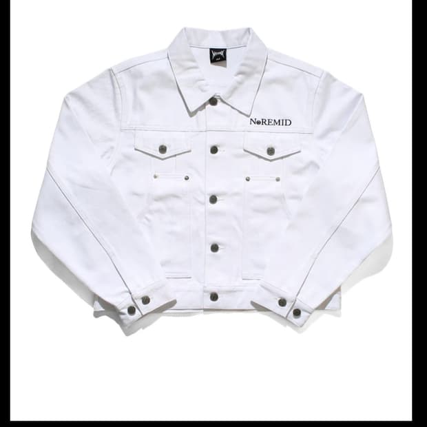 NOREMID DENIM TRUCKER JKT - WHITE (S)