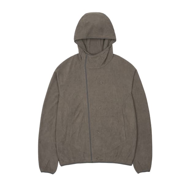 1 2 산산기어 버튼 플리스 재킷 브라운