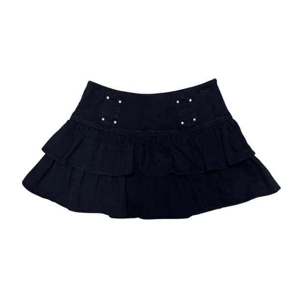 플리츠 미니 스커트