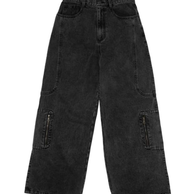 스마트어반유즈풀 로고 블랙진 1사이즈