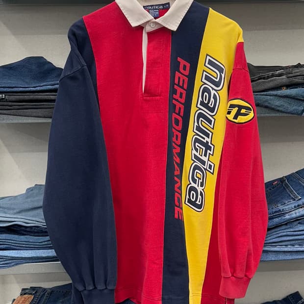 (XL)90'S NAUTICA 럭비티-M1796