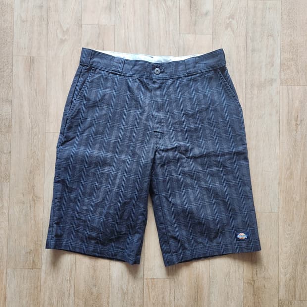 디키즈 체크반바지