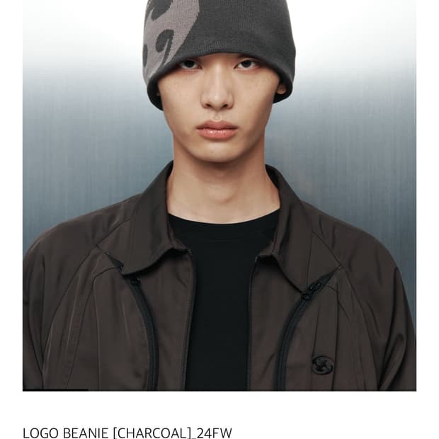 SANSANGEAR LOGO BEANIE [CHARCOAL]_24FW