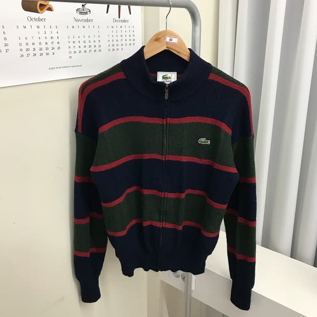 라코스테 울 니트 집업