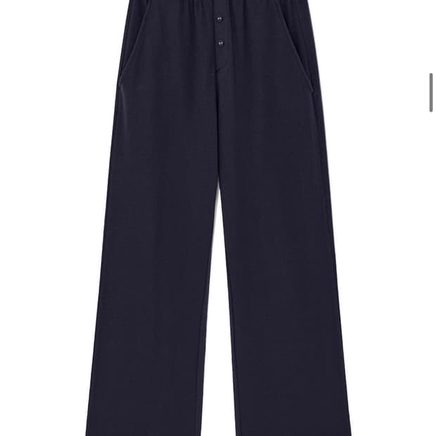 PROVINCE EYELET PANTS (NAVY)
