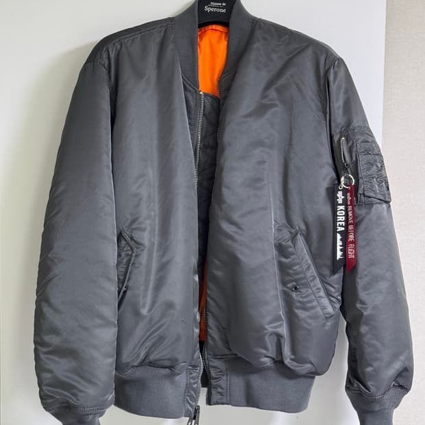 <XXL> 알파인더스트리 MA-1 항공 점퍼 건메탈