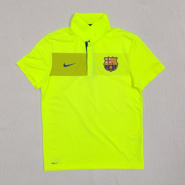 Nike x FC Barcelona 폴로 스타일 트레이닝 셔츠