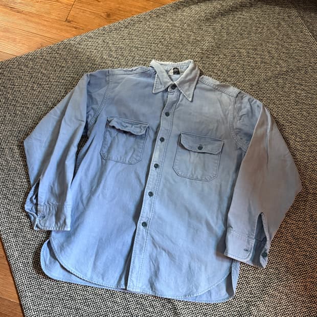 60s-70s woolrich 몰스킨 셔츠 M