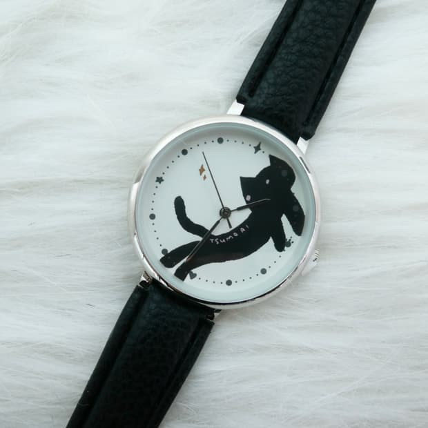 츠모리치사토 네코 손목시계