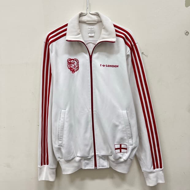 희귀템 아디다스 흰빨 런던 져지 