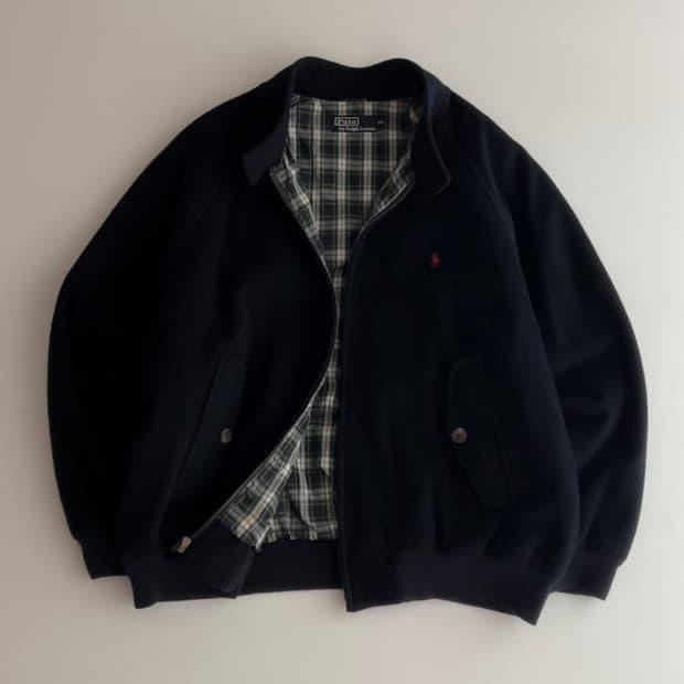 폴로 랄프로렌 90s 울 해링턴 자켓 105