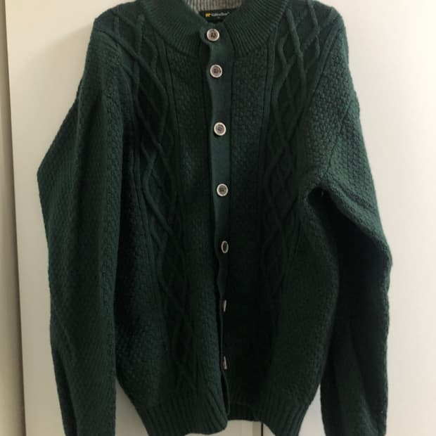 골든베어 그린 가디건