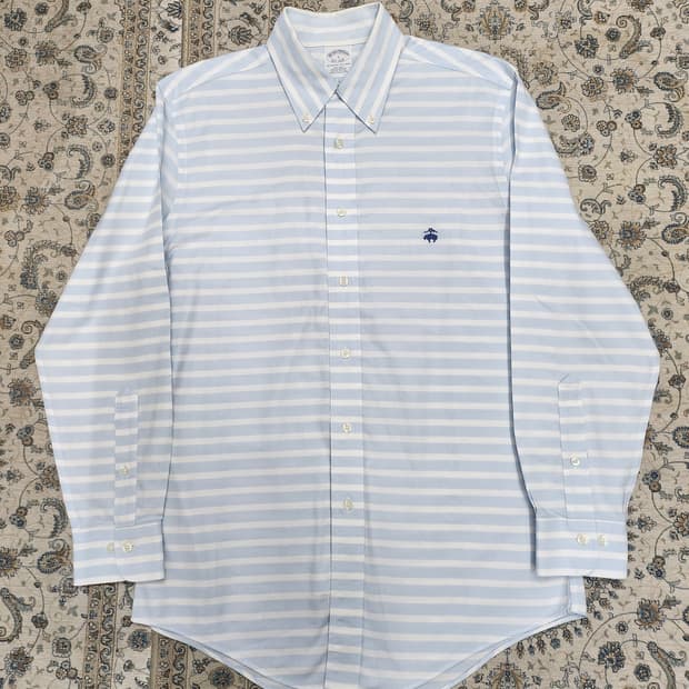 브룩스브라더스 스트라이프 셔츠 S (95-100)