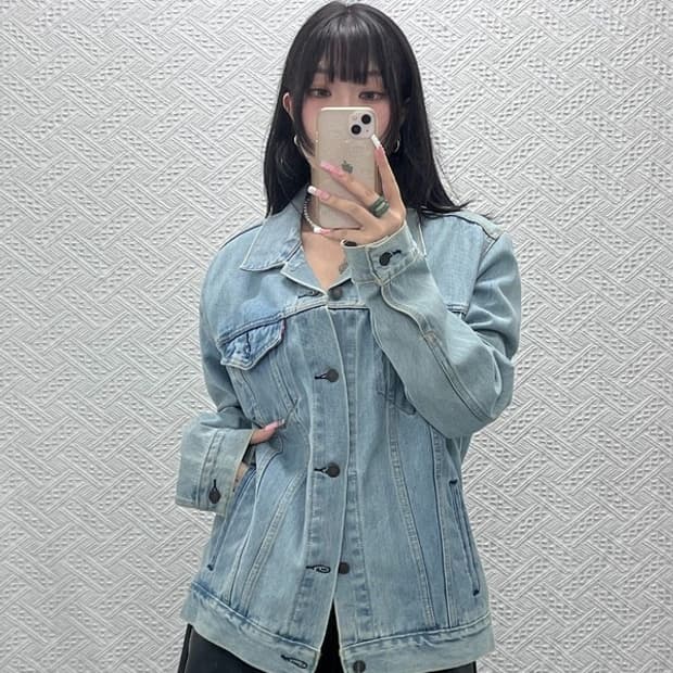 리바이스 빈티지 컨트리 캐주얼 연청 데님자켓 L C12352