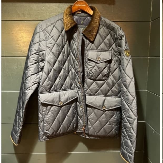 폴로 코듀로이 퀼팅 자켓 네이비 S사이즈