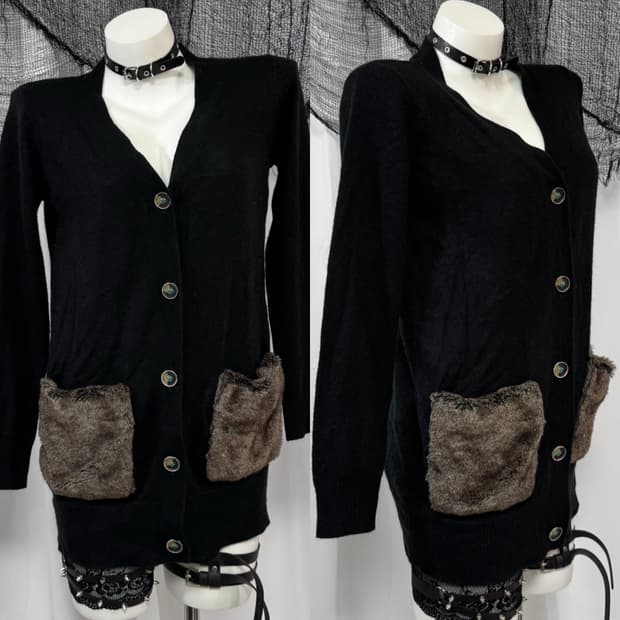 fur cardigan