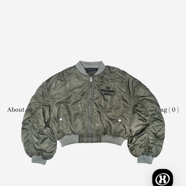 CROPPED FLIGHT JACKET khaki
