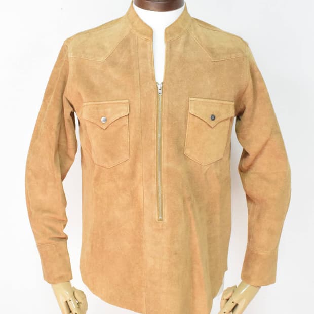 [3] unused suede pullover western shirts