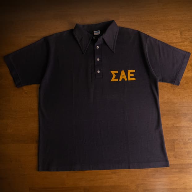 70s Champion ‘ΣΑΕ’ Polo Shirt /XL100-105