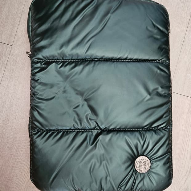스타벅스 퀼팅 노트북 파우치 그린