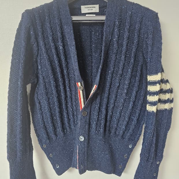 톰브라운 24fw 도네갈 케이블 가디건(3/오케이몰정품)