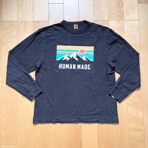 휴먼 메이드 스노우 마운틴 롱슬리브 티셔츠