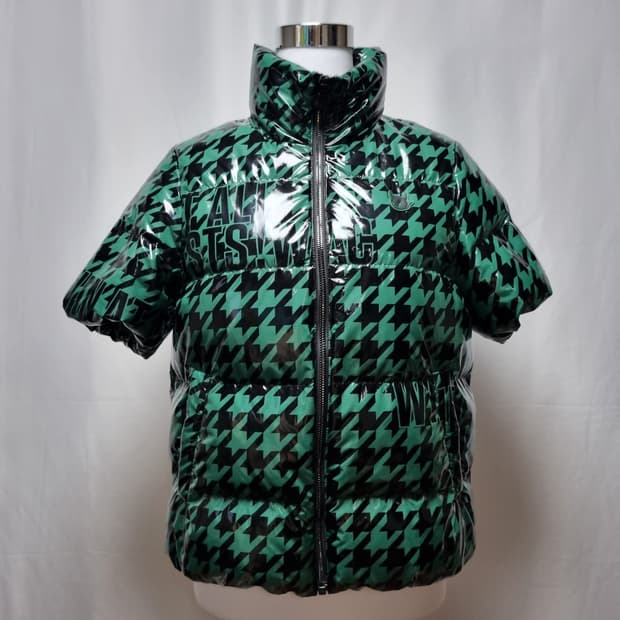 WAAC 왁 여성 구스다운 반팔 패딩