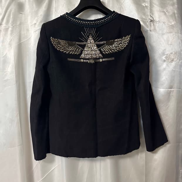 발망 데카르넹 일루미나티 스터드 트위드 자켓