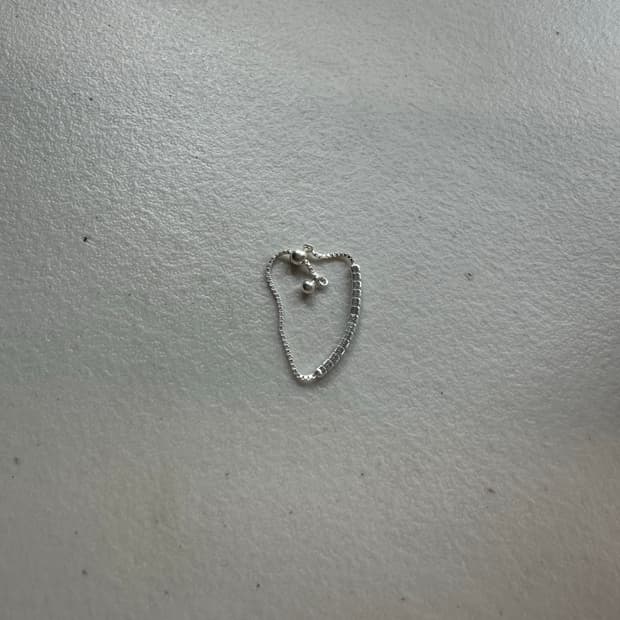 실버925 테니스체인조절반지