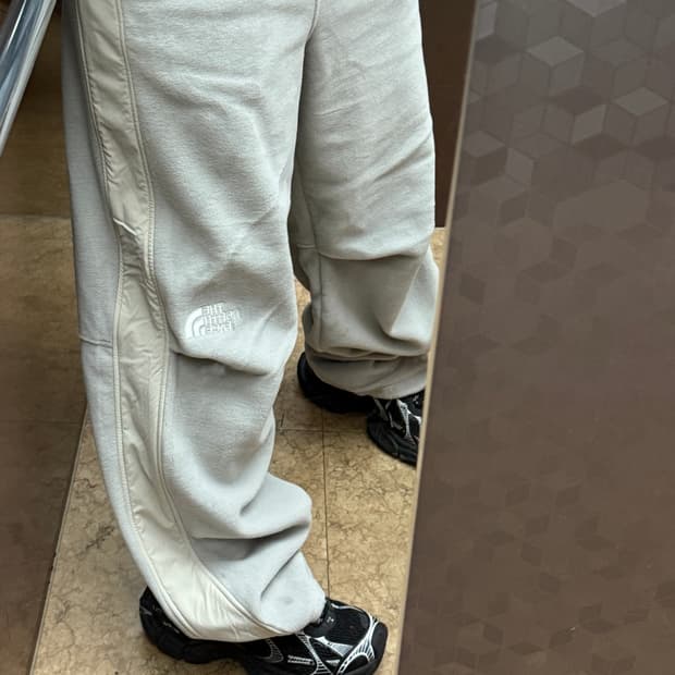 90🔥 노스페이스 플리스 팬츠 아이스 그레이