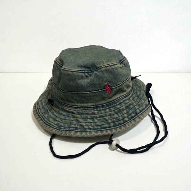 폴로 랄프로렌 90s USA 데님 버킷햇