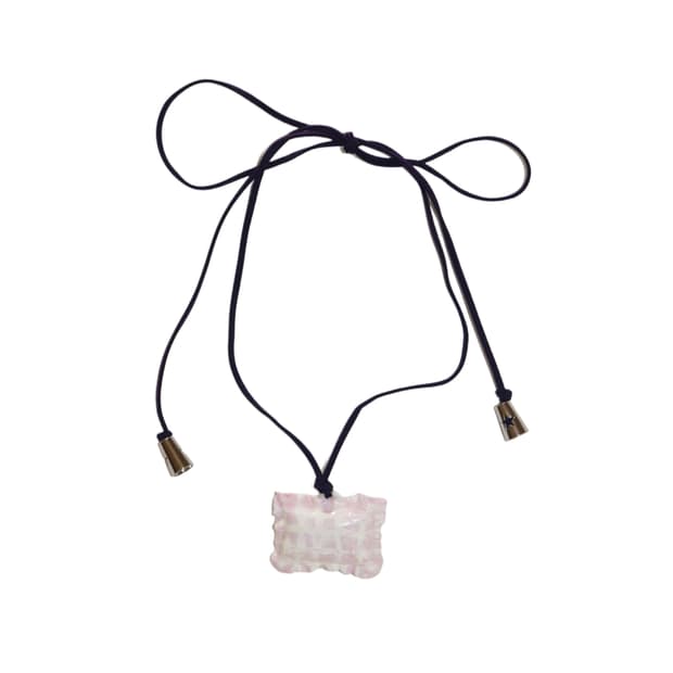 Secret Tooth Pillow Necklace (Pink)