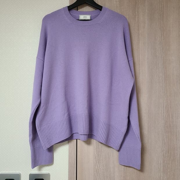 AMI 울 캐시미어 오버사이즈 니트 m