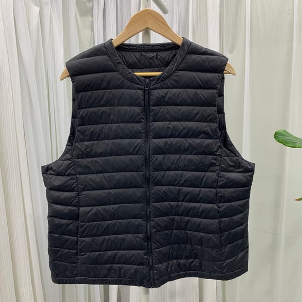 빈티지 덕다운 지퍼 경량패딩 조끼 1817