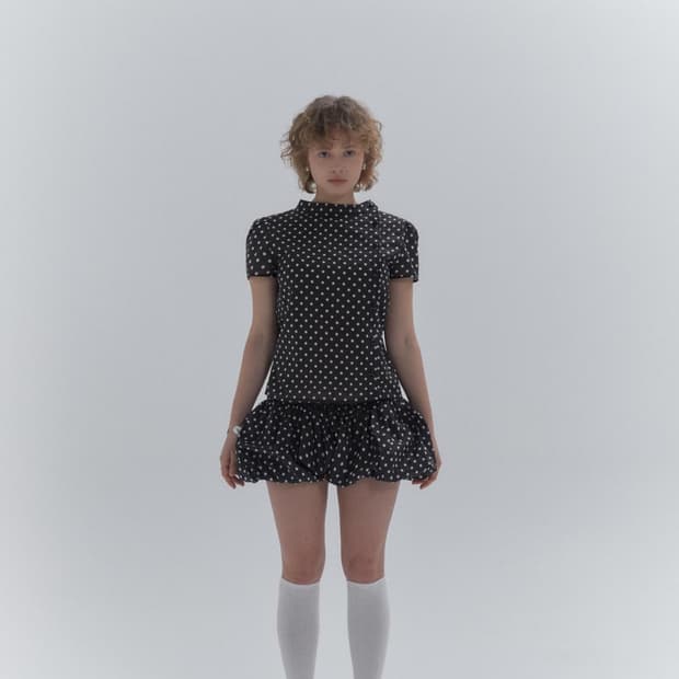 Kanari 카나리 도트 벌룬 팬츠