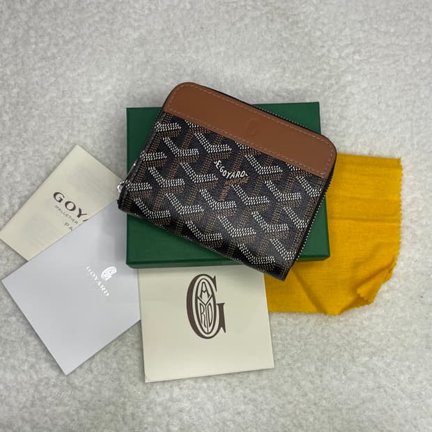 [ S+급 ] 고야드 마티뇽 반지갑 블랙 브라운 