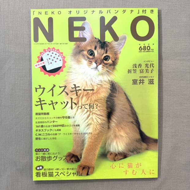 네코 0212 NEKO 일본 고양이 잡지 사진 화보 빈티지 매거진 반려묘