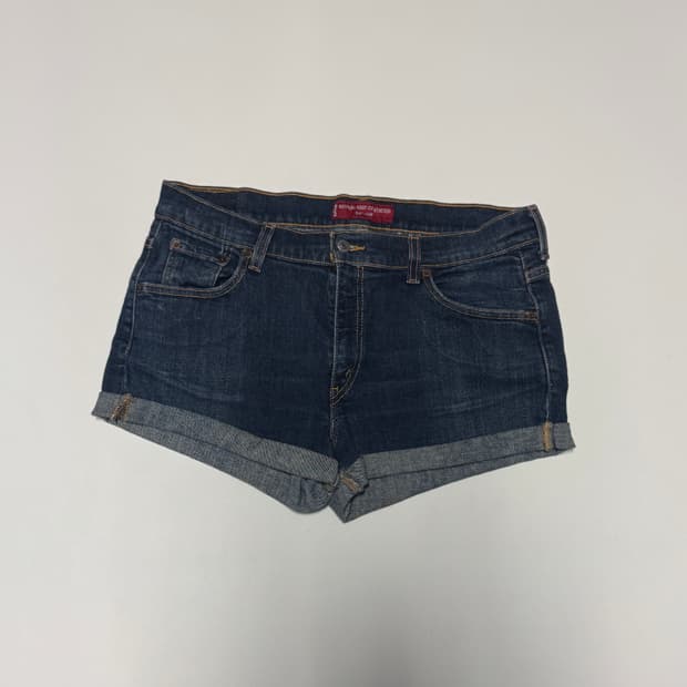 여성 리바이스 515 커스텀 빈티지 데님 숏팬츠 33인치