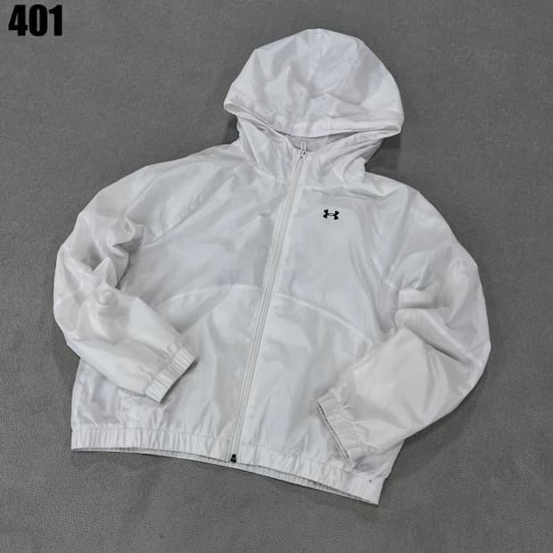 언더아머 화이트 바람막이 